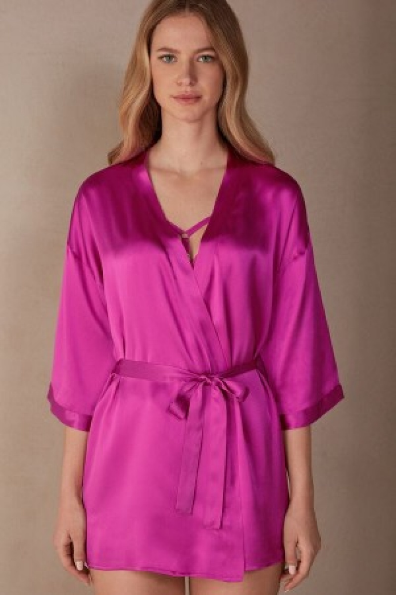 Pink Intimissimi Silk Kimono | YCAGT44226